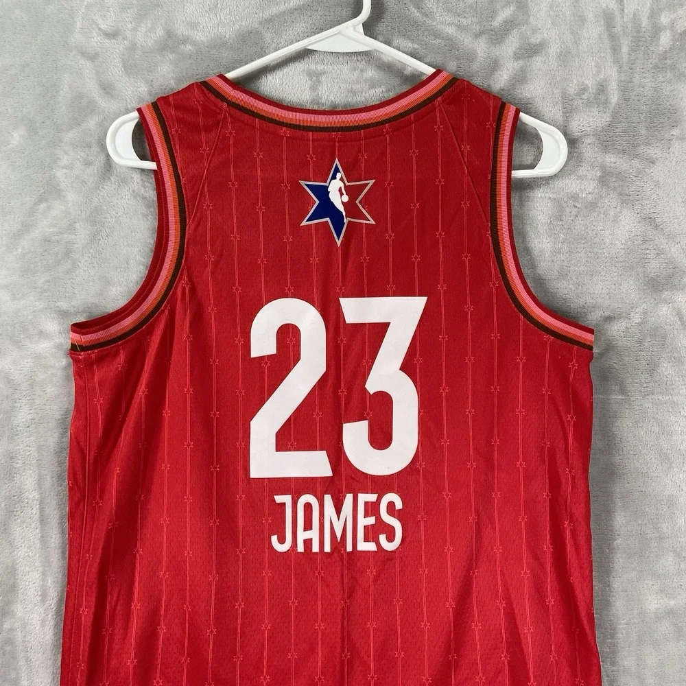 NBA Lebron James All-Star Game 2020 Jersey Mens 40 Small Swingman Air Jordan Red